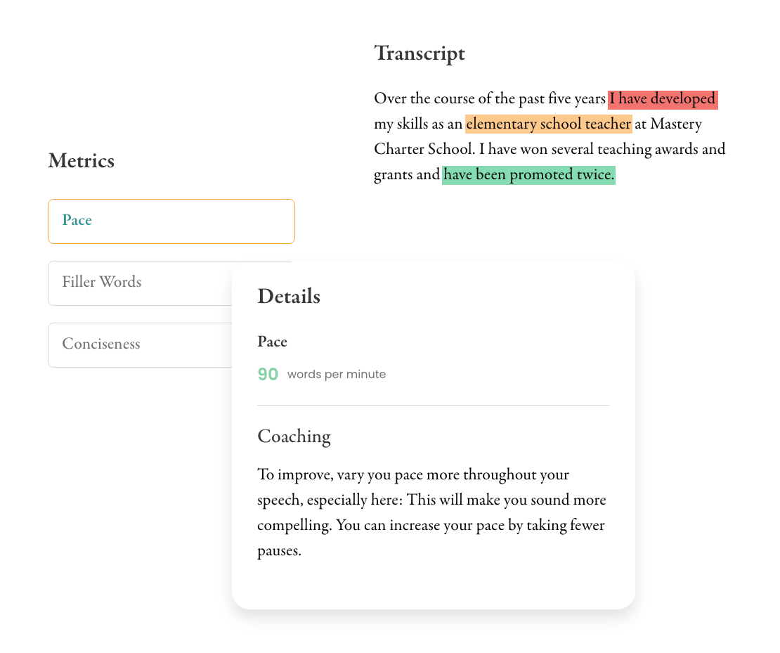 Practice, meet insight section